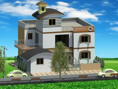sample 3d house 3D model