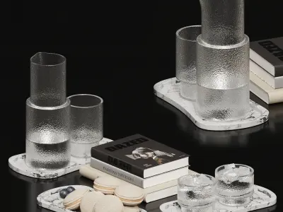 Decorative set 12 3D model buy