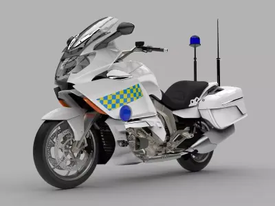 Urban K 1600 cc high capacity travaling Police Bike 3D model