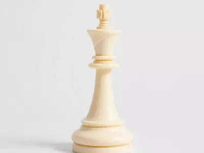 Ivory Chess King model pack Low-poly 3D model