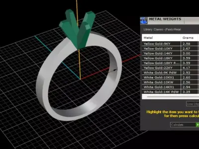 ring woman  3D print model 94