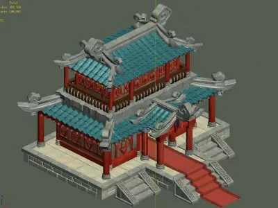 gAME Ling Xiao School - Headquarters 03 3D model