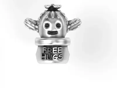Cactus Charm 3D print model