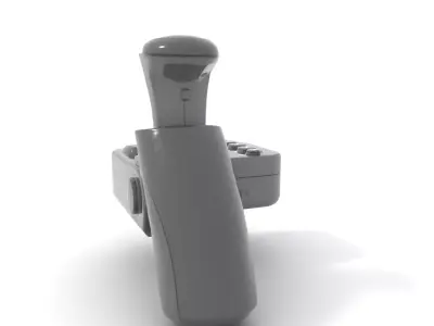 Joystick Controller Model Pack with Detailed Buttons and Grips Low-poly 3D model