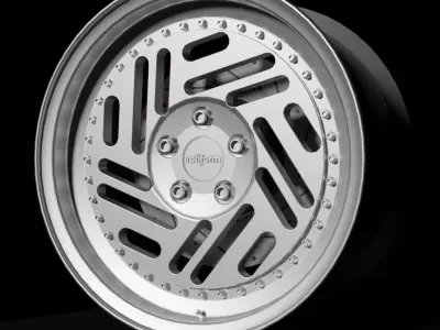 IDK - 3 Piece Wheels - Game Ready Low-poly 3D model