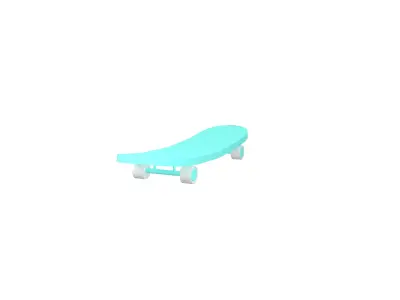 Skateboard v1 006 Low-poly 3D model