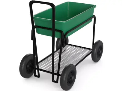 Gardening tools Garden Cart Low-poly 3D model