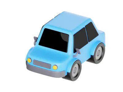 3D Car Cute 3D model