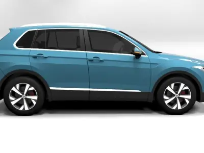 VW TIGUAN 2021 Low-poly 3D model