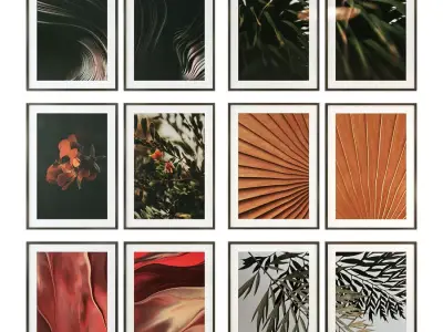 Pair Posters Set 3D model