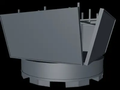 Jumbotron Bigscreen Lowpoly Low-poly 3D model