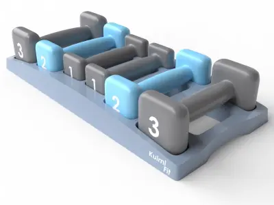 Gym Dumbbell Set 003 3D model