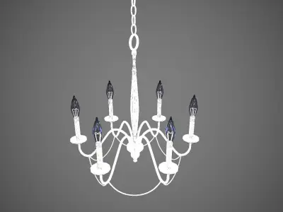 Chandelier Brown Free low-poly 3D model