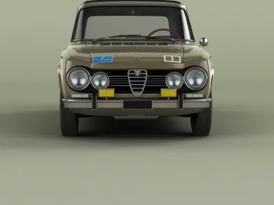Alfa Romeo Giulia Super Polizia Stradale Familiare 3D model