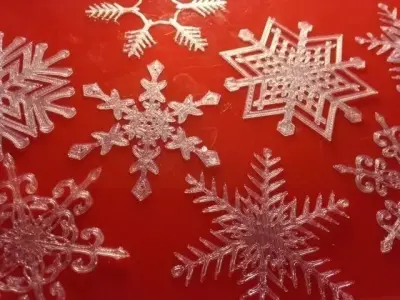 Snowflakes snowflake crafts for kids Free 3D print model