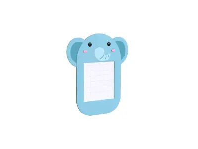 Elephant Frames Low-poly 3D model