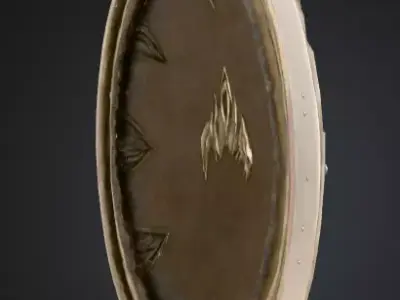 Dragon Shield Low-poly 3D model