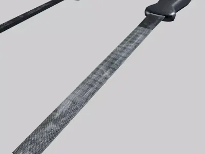 Flat File - Hand File Low-poly 3D model