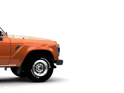 TOYOTA SAMURAI J60 Low-poly 3D model