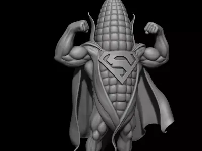 super corn 3D print model