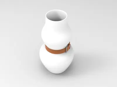 Alba Vase Low-poly 3D model