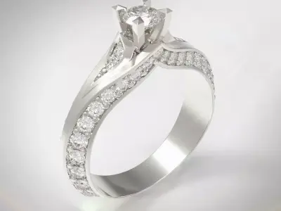 Ring jewelery 3D print model