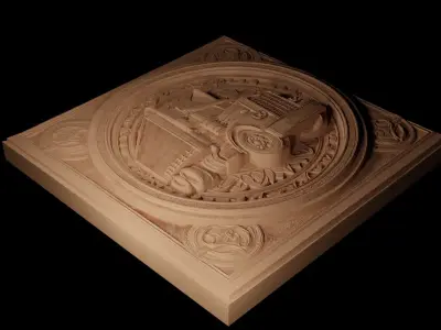 truck CNC 3d Print High Relief Sand Casting 3D print model