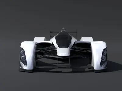 RB Formula racing Concept Low-poly 3D model