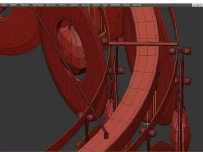 Matise Luxury Round Chandelier Low-poly 3D model