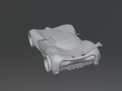 Low-Poly Racing Car Low-poly 3D model