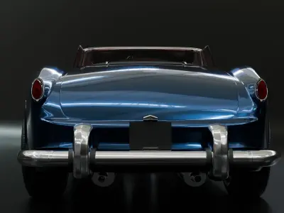 1958 Lancia Aurelia B24S 3D model