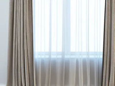 Set 04 Curtain 3D model