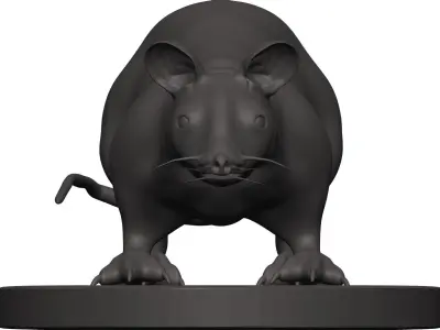Mouse figurine of kangaroo 3D model