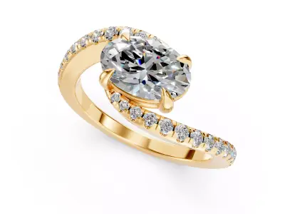 Oval Bypass Ring 3D print model