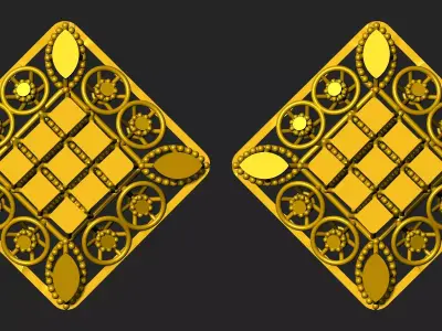 20 necklace There are 16 earring  3D print model