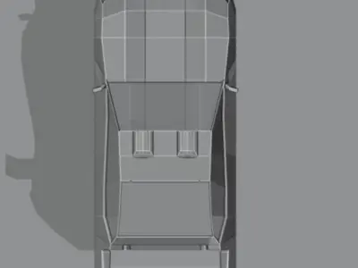 Basic Low Poly Car Low-poly 3D model