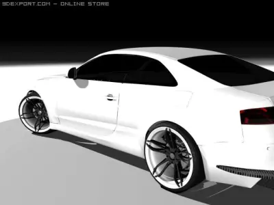 Audi s5 sport tuning ART power Low-poly 3D model