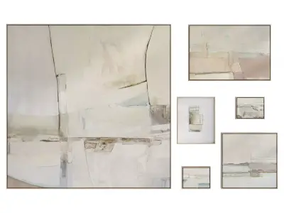 Abstract Painting Frame Set 13 3D model