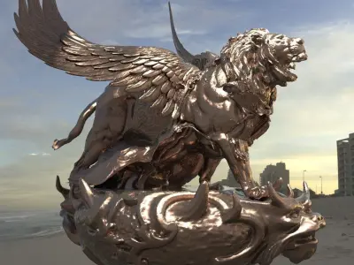 Great lion Aslan 3  3D model