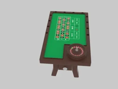Roulette Table 3D model