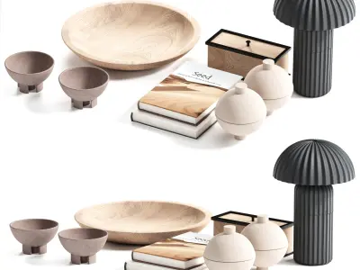 Decorative Set 01 3D model 4