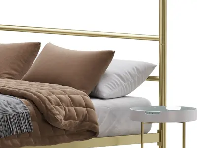 Mainstays Metal Canopy bed 3D model