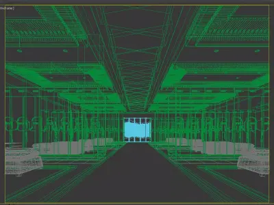 Locker room 3D model