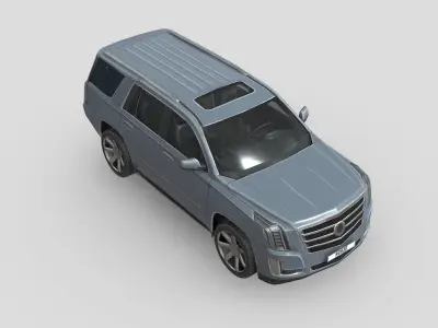 Cadillac Escalade 2015 Low-poly 3D model