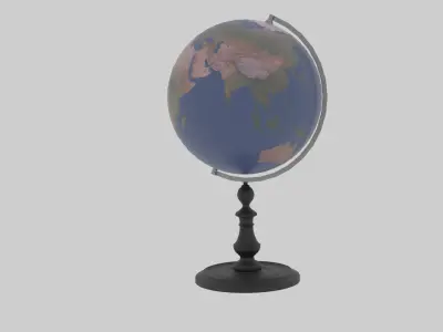 globe Free low-poly 3D model