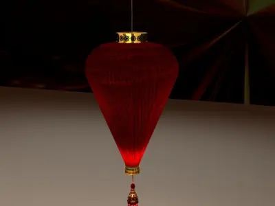 Chinese red lantern 3D model