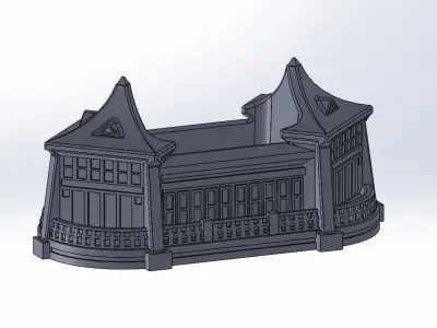 Taichung Park Pavilion pattern vase 3D print model