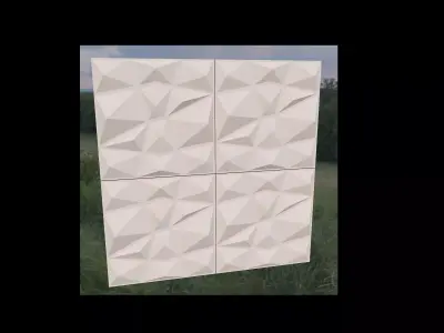 Decorative Wall Panel Collection 3D model Free 3D model