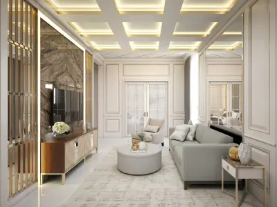 Contemporary Classic Bedroom  3D model