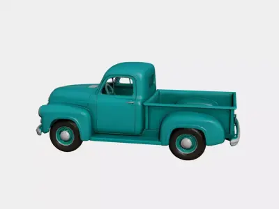 1950s Early Vintage Pickup 3D model 3D model